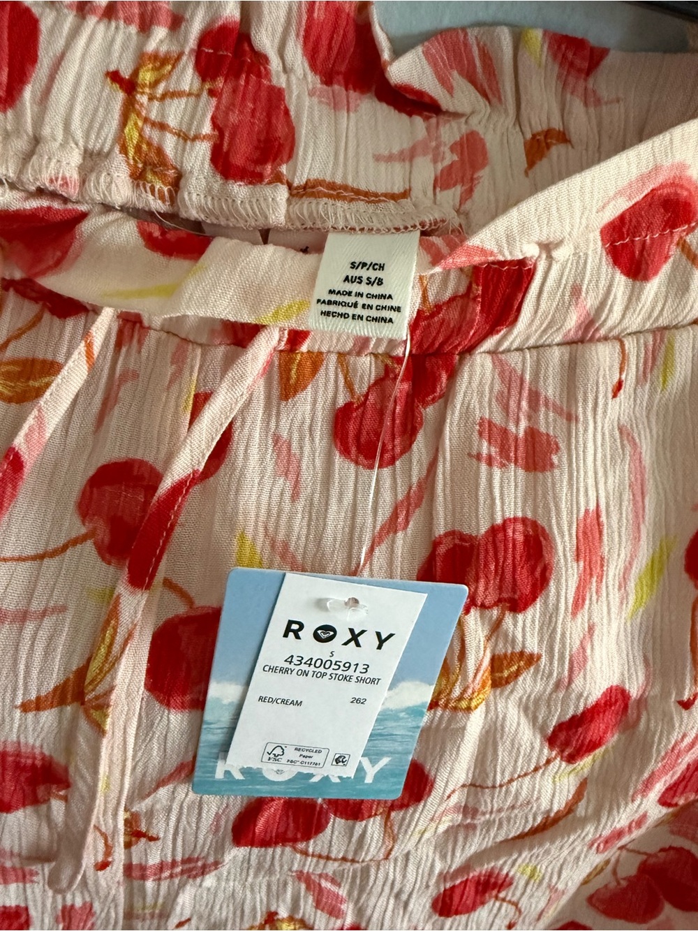 Roxy Cherry-Print Short/Top Set - Picture 6 of 6